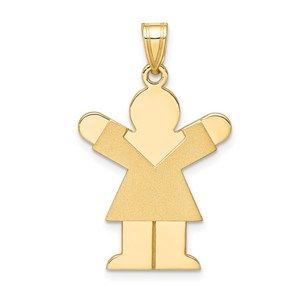 Million Charms 14k Yellow Gold Girl Charm